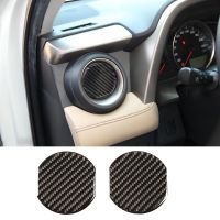 Carbon Fiber ABS Air Conditioner Side Air Outlet Trim Cover Decoration Stickers for Toyota RAV4 2015-2019 Car Stylings