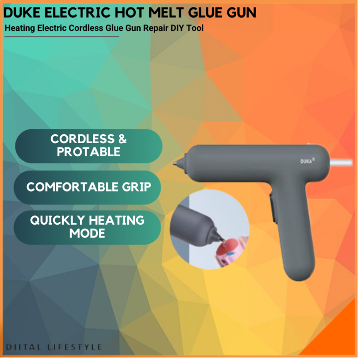 Cordless Hot Melt Glue Gun With Diy Use Glue Stick Electric Repair