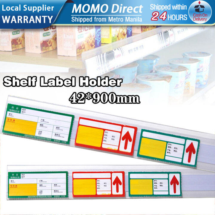 42*900mm Shelf Label Holder Selfadhesive Shelf Label Strip Holder for
