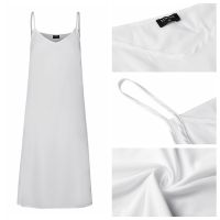 Women Summer Strap Long Plain Slip Dress