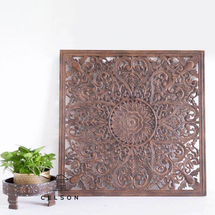 Fink Wooden Carved Wall Panel 120 x 120 cm | Lazada Singapore