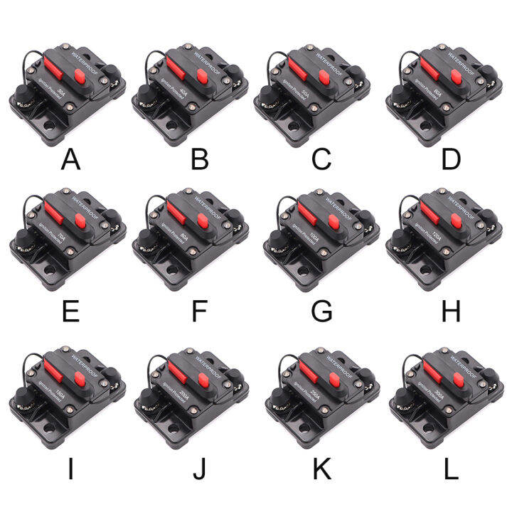 สวิตช์ป้องกันเรือ1-2-3วงจรเบรคเกอร์รถยนต์12-48v-สวิตช์ปิด-ip67กันน้ำฉุกเฉินพร้อมการรีเซ็ตด้วยตนเอง