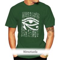 เสื้อยืดคอกลม แขนสั้น พิมพ์ลาย Eye Of Horus สไตล์อียิปต์โบราณ ทรงหลวม สําหรับผู้ชาย