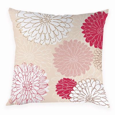 Nordic Floral Style Pillowcase Simple Retro Pillow Case Flowers Decorate Parlour Sofa Cushion Cover Bed Home Room Pillows Cases
