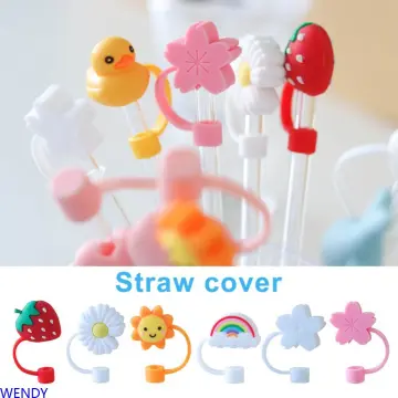 Cute Animals Straw Cover Reusable PVC Silicone Straw Toppers Silicone  Drinking Straws Cover - China Drinking Straws Cap and Straws Cover price