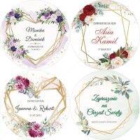 【YF】 Personalized Custom Wedding Stickers Invitations Favors Boxes Labels Birthday Logo Photo Pieces