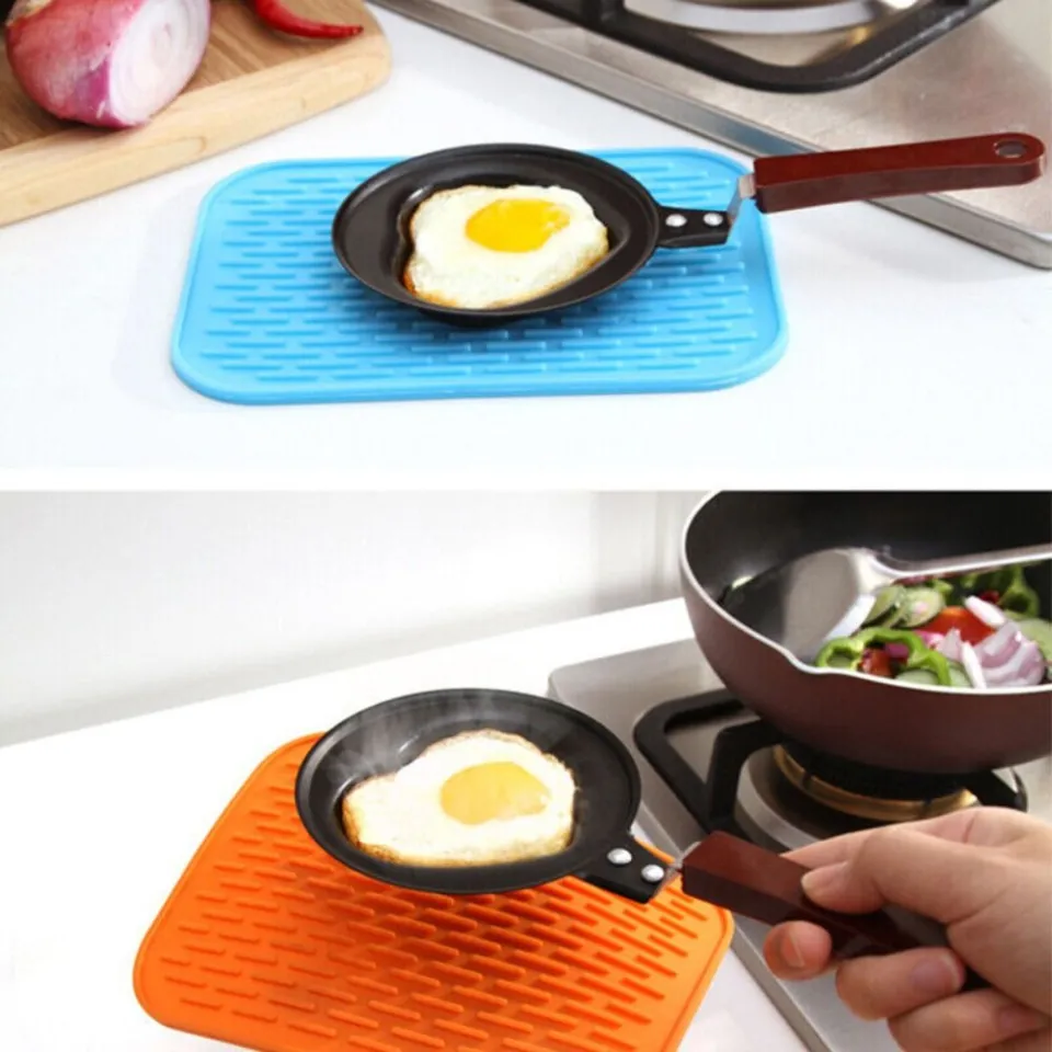 BUSH Non-slip Heat Resistant Mat Rectangle Kitchen Accessories Pot Holder  Multifunction Silicone Drink Cup Coaster