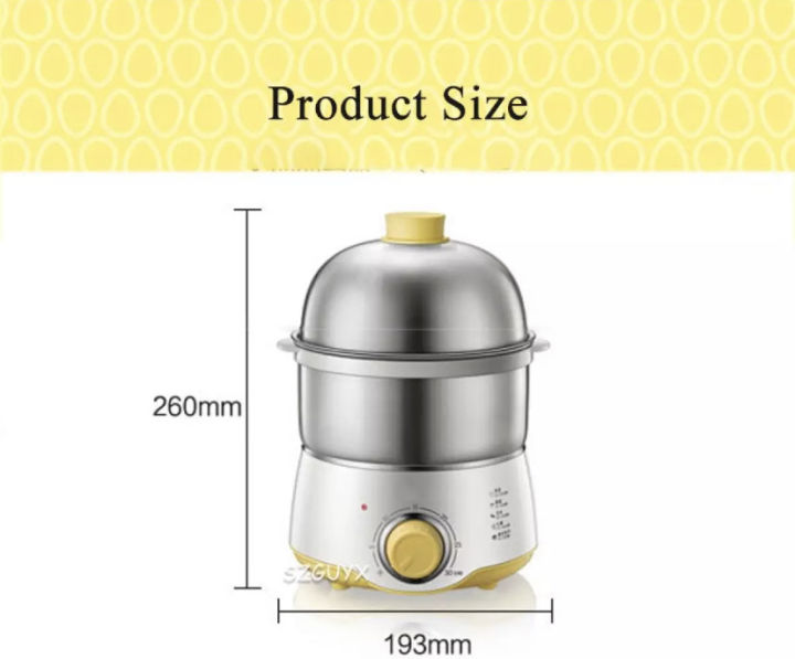 little-bear-egg-cooker-304-stainless-steel-double-layer-egg-steamer-small-steamer-with-automatic-power-off-at-regular-intervals-sterilization-of-baby-bottles-egg-cooker