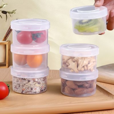 1PC 5.07oz/150ML Round crisper breakfast oatmeal storage box camping picnic lunch box food storage box