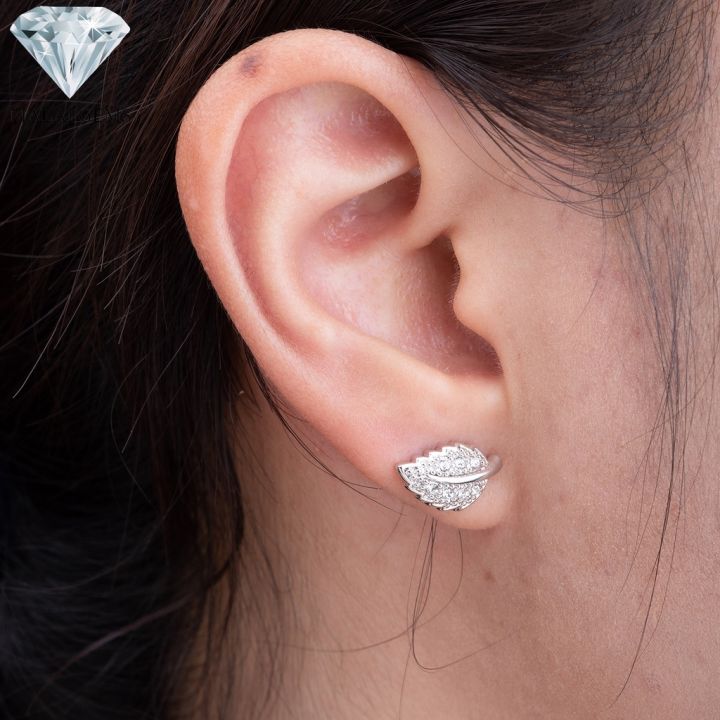 malai-gems-ต่างหูเพชร-เงินแท้-silver-925-เพชรสวิส-cz-เคลือบทองคำขาว-รุ่น-11006700-แถมกล่อง-ต่างหูcz-ต่างหูเงินแท้