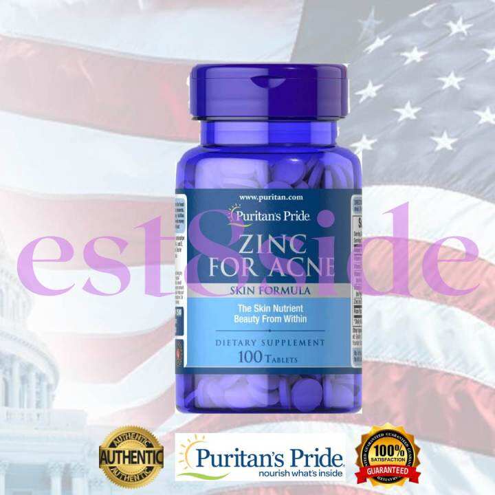 PURITANS PRIDE ZINC FOR ACNE 100 TABLETS Lazada PH
