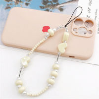 Pendant Charm CellPhone Case Strap Wrist Key Chain Phone Cute Pearl