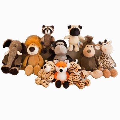 Jungle Stuffed Animals Soft Dog Elephant Kid Playmate Gifts