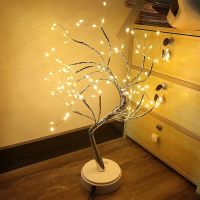 ✹◎♤ Branch Lights Tabletop Bonsai Tree Light with 108 LED Copper Wire String Lights Touch SwitchDIY Artificial Tree LampUSB or Battery Powered for Bedroom Desktop Christmas Party Indoor Decoration Branch Lights