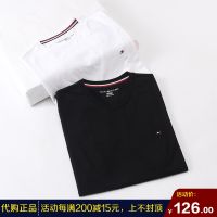 ☼❧TOMMY HILFIGER TOMMY ฤดูร้อนของแท้ด้วยผ้าฝ้ายแท้หลวมครึ่งแขนเสื้อยืดเสื้อคอปกแขนสั้น