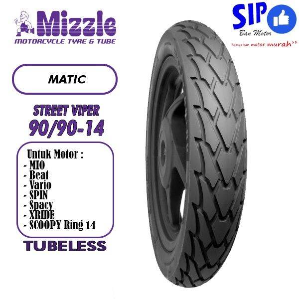 Ban Motor Matic Mizzle Street Viper Ring Tubeless Beat Mio Vario Lazada Indonesia