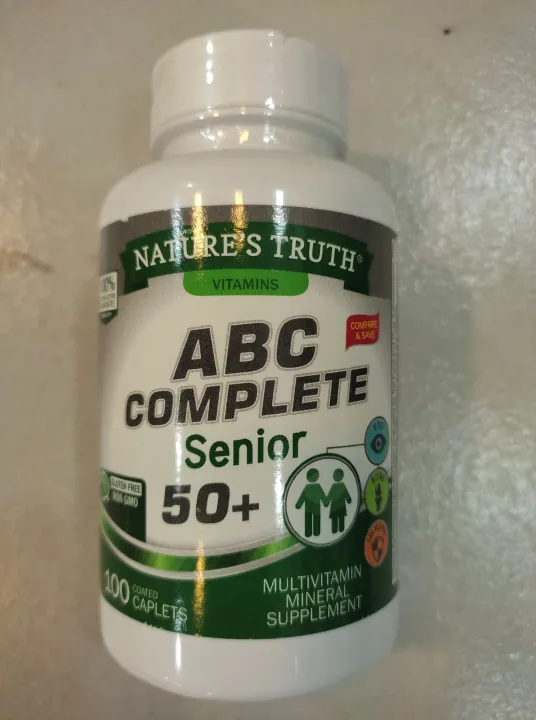 Nature's Truth Vitamins ABC Complete Senior 50+ 100's Expiry Date 11/