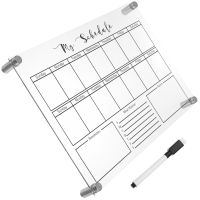【YD】 Board Whiteboard Magnetic Weekly Planner Calendar Blackboard Refrigerator Office Dry Desk