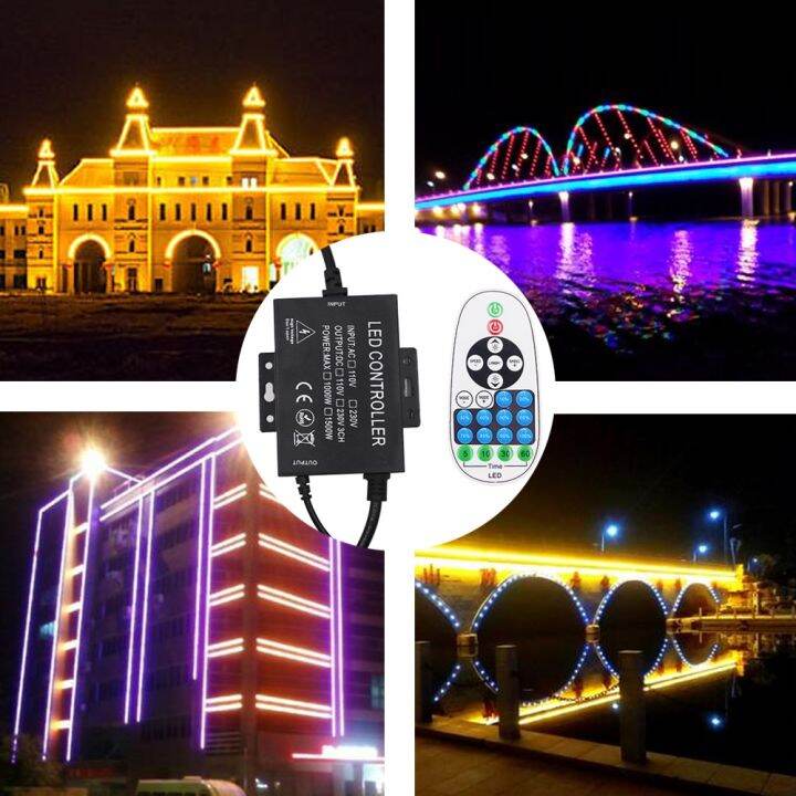 ac-110v-220v-led-neon-strip-light-dimmer-1500w-23keys-ir-remote-control-for-single-color-neon-strip-rope-eu-us-au-uk-plug