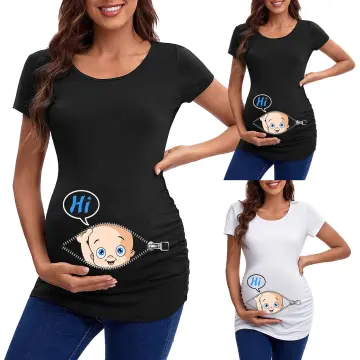 Maternity t-shirt summer maternity clothing funny maternity shirts