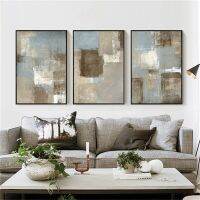 บทคัดย่อ Nordic ภาพวาดผ้าใบ Wall Art ตกแต่ง-DIY บล็อกสี Creative Family Room Office Hotel Backgroud เครื่องประดับ Supply