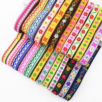 5M/Lot Chinese Style Flower Girl Geometry Handmade Jacquard Ribbon Lace Fabric Width 1.1CM Gift Wrapping  Bags