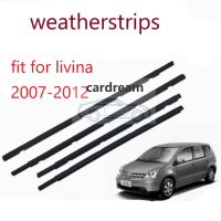 ZR สำหรับ Nissan Livina 2007-2012แผ่นพลาสติกแม่พิมพ์หน้าต่างด้านนอกรถยนต์สายพานซีลสภาพอากาศ