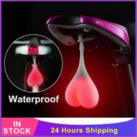 Bike Tail Light New Creative Bicycle Rear Taillight  Heart Ball Safety Warning Light Riding Cycling Waterproof LED Lamp 4 Color