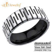 555jewelry แหวนแฟชั่น สแตนเลส สตีล แท้ ดีไซน์สวยงาม รุ่น MNR-021T - แหวนผู้ชายเท่ๆ [R18]