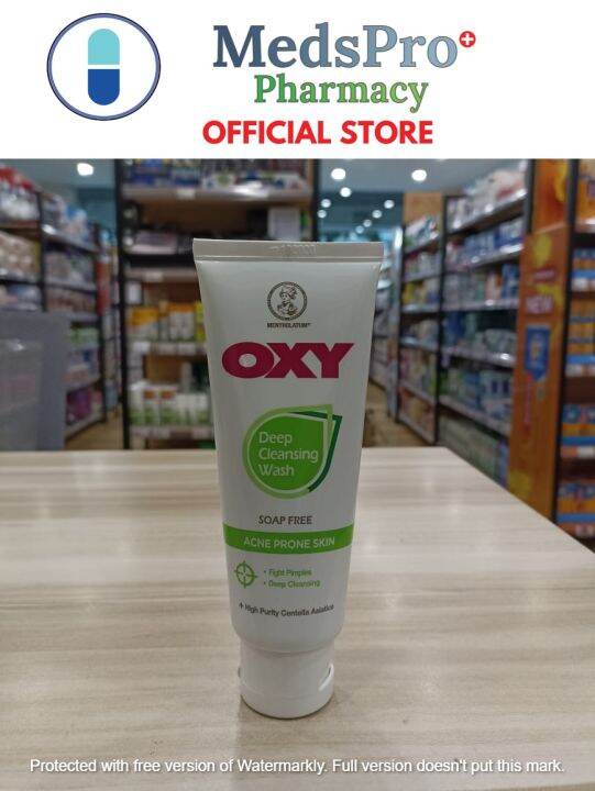 MENTHOLATUM OXY DEEP CLEANSING FACE WASH ACNE PRONE SKIN 100G (EXP20/10