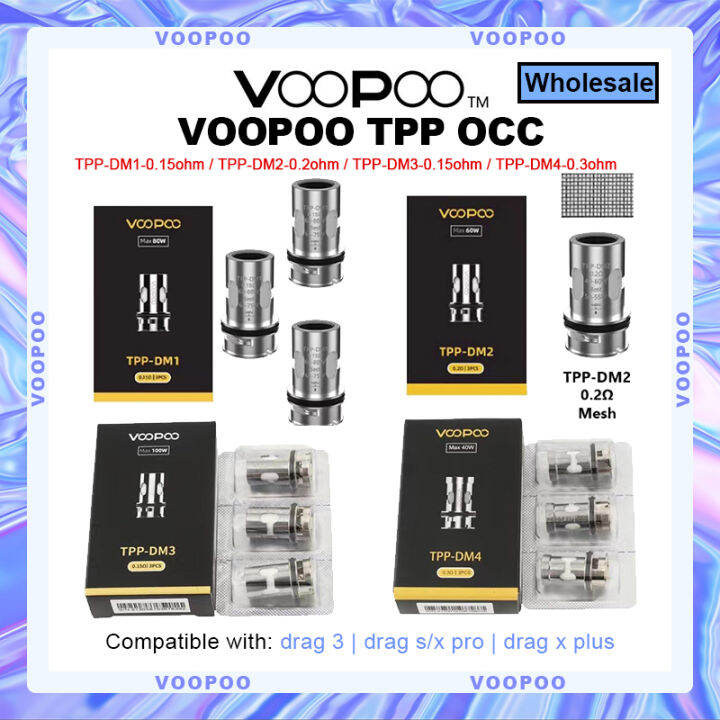 【COD & Ready Stock】Voopoo Occ Coil 3Pcs Drag 3 Coil Occ TPP Coil For