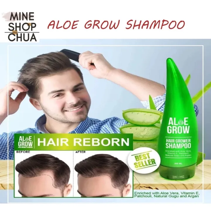 Aloe Grow Shampoo and Conditioner 200ml by Misumi ,beauty hair grow