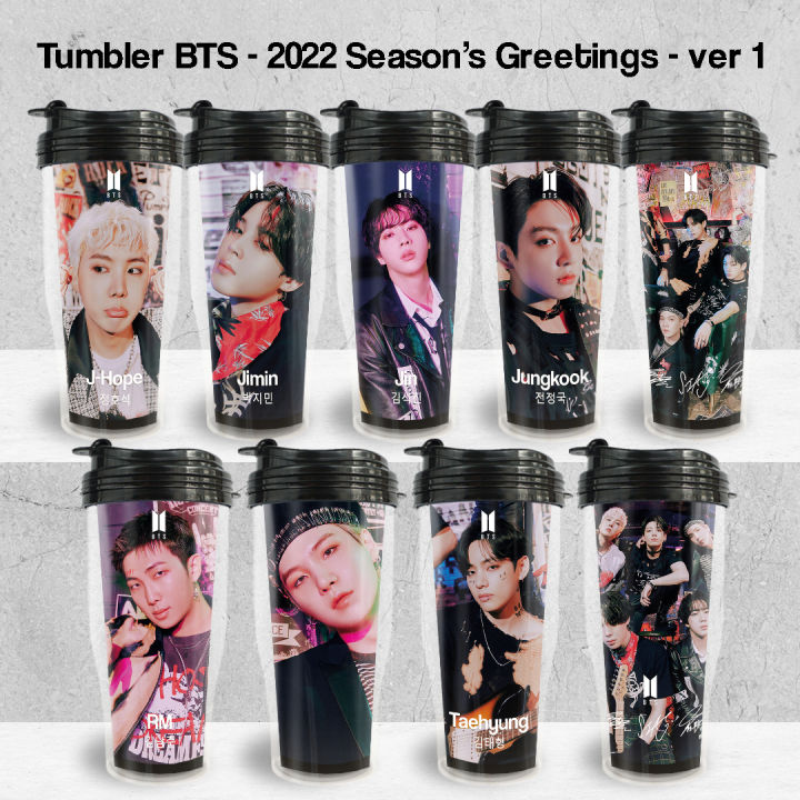 Tumbler Bottle BTS BE RM JIN SUGA JHOPE JIMIN V JUNGKOOK // Insert Paper  Drink Bottle Kpop