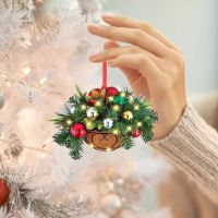 Mini Christmas Hanging Flower Basket Artificial Pine Branch Pinecone Pendant Xmas Tree Ornaments For Home New Year Decor Christmas Ornaments