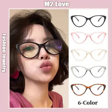 Y2k Square Anti Blue Light Fashion Glasses For Women Men Students Chain  Charm Clear Lens Glasses Spectacles Frame, Save More With Clearance Deals