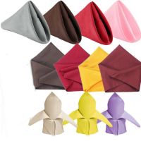 19 Inch Square Solid Color Napkins Wedding Table Decor Dinning Room Restaurant Wedding decoration house decoration