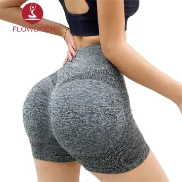 Women's Tight Solid Peach Hip Exercise Yoga Shorts with Pockets Women Yoga  Shorts Plus Size at  Women's Clothing store