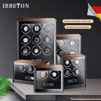 IBBETON Luxury Wood Watch Safe Box Automatic Watch Winder With Mabuchi Motor LCD Touch Screen And Remote Control Watches Box Accessories