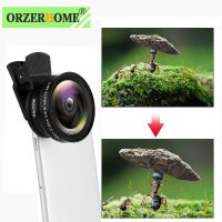 2 In 1 HD Camera Phone Lens kit 0.45x Super Wide Angle &amp; 12.5x Macro Micro Lens Mobile Phone Lentes For iPhone 12 11 6S 7 Xiaomi Smartphone Lenses