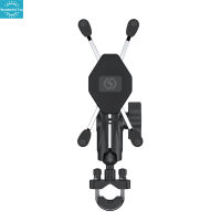 WT【Fast Delivery】aluminium Alloy Motorcycle Mobile Phone Holder Bicycle Handlebar X-Type 4-Claw Lock Phone Navigation Bracket1【cod】