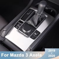 Stainless Steel Car Interior Water Cup Holder Frame Cover Trim Decoration Sticker For Mazda 3 Axela 2019 2020 BP Accessories