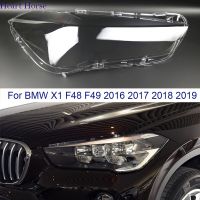 ไฟเปิดปิดอัตโนมัติเคสสำหรับ BMW X1 F48 F49 2016 2017 2018 2019ไฟหน้ารถฝาปิดเลนส์โป๊ะแก้วฝาครอบหมวกตัวครอบไฟหน้า