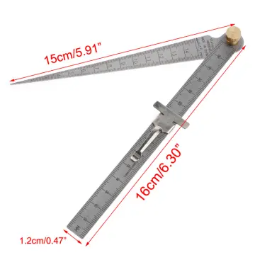 Stainless Steel Metal Straight Ruler Precision Double Sided Measuring Tool