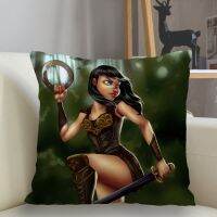 (Inventory) New Music Customization Xena Warrior Princess Sofa Pillowcase Decoration Pillowcase Home Decoration Pillowcase Wholesale (Contact the seller to support free customization. Double sided printing design for pillows)