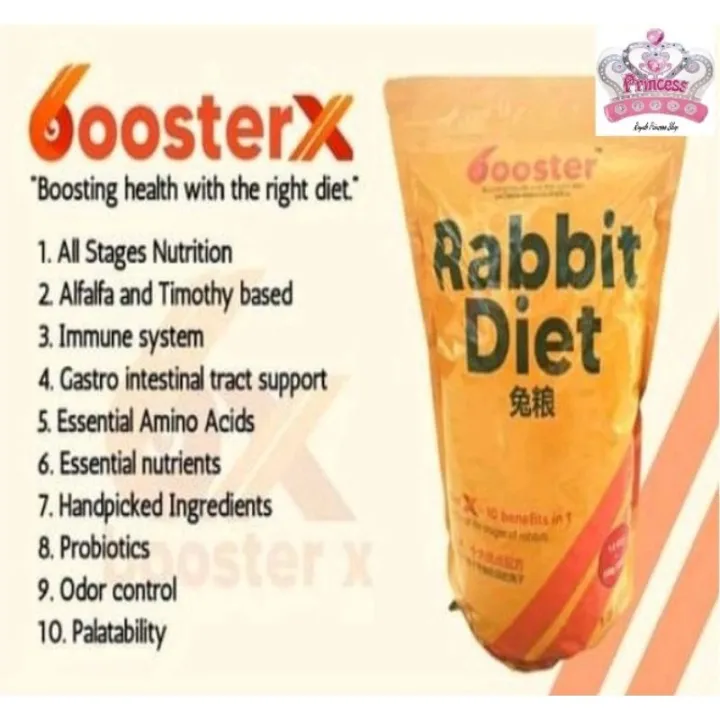 BOOSTER X RABBIT PELLET FOR ALL AGES (Timothy based Pellet) Lazada PH