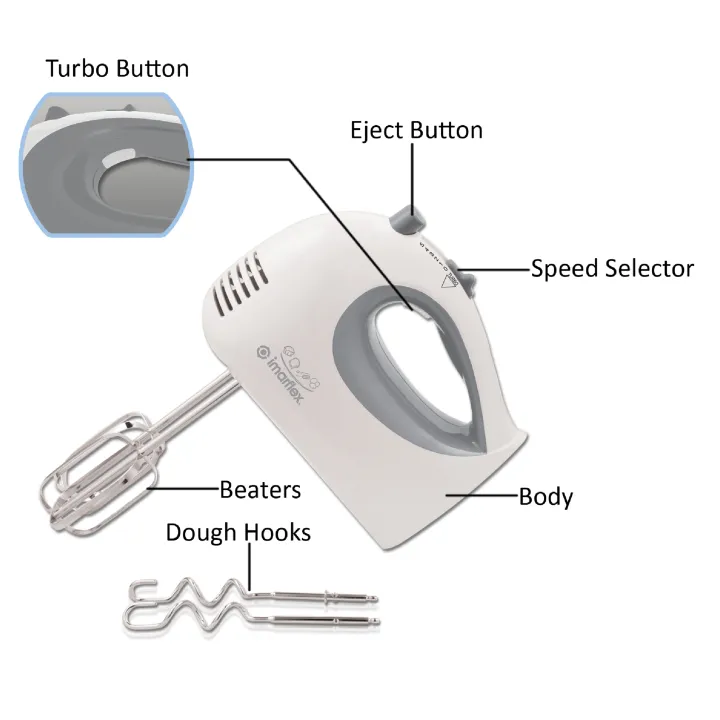 Imarflex IMX250 Portable Hand Mixer Lazada PH