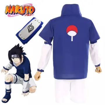 Naruto Classic Sasuke Side View Boy's White T-Shirt  