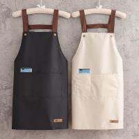 ็๊HUI ผ้ากันเปื้อน ผ้ากันเปื้อนทำอาหาร ผ้ากันเปื้อนกันน้ำ Apron ผ้ากันเปื้อนครัว กันน้ำ กันน้ำมัน ผ้ากันเปื้อนหญิงและชาย