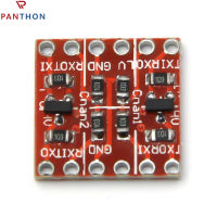 PANTHON 3.3V 5V 2ช่องสัญญาณลอจิกระดับโมดูลตัวแปลง TTL โมดูลชิฟเตอร์สองทิศทางพร้อมหัวเข็มสำหรับ Arduino Raspberry Pi