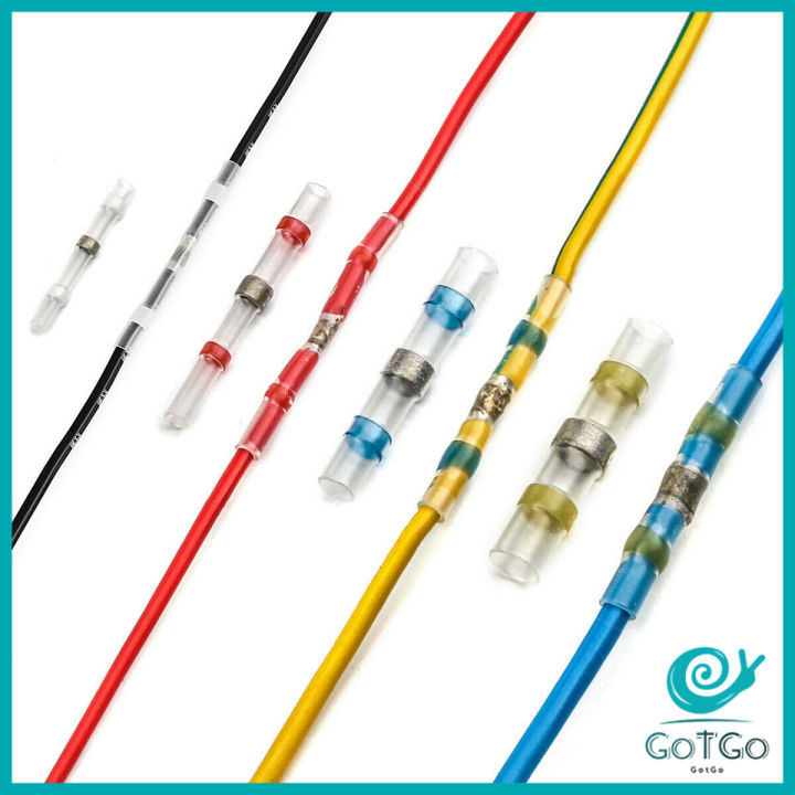 gotgo-ท่อหด-ท่อหุ้มสายไฟคละไซส์-50ชิ้น-ข้อต่อ-ต่อสายไฟ-heat-shrink-tubing